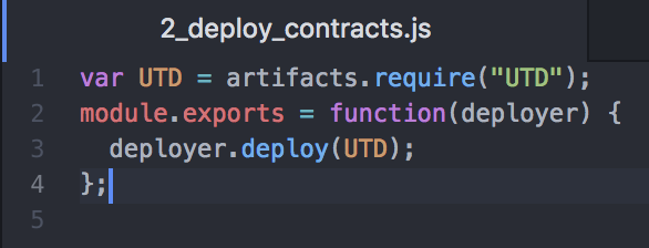 JS deployment file